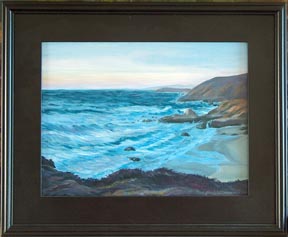 Linda Sorensen Dusk on the Coast Bodega Head with frame