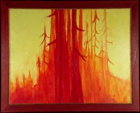 Redwood Glow, circa 1969 LL Sorensen with frame