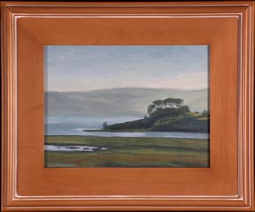 Tomales Bay Silhouette LL Sorensen with Frame