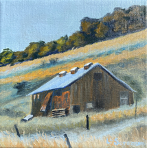 Golden Dusk, Old Barn, Bennett Valley, Linda Sorensen