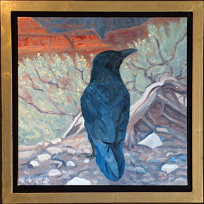 Linda Sorensen Raven at Canyon Rim with frame