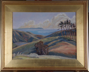Estero Gulch to Point Reyes 12 x 16 with Frame
