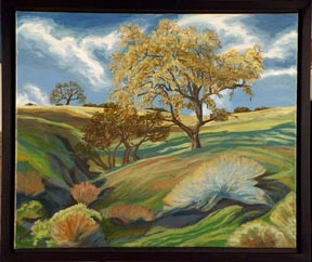 Linda Sorensen Rolling Hiltope Late Fall with black floater frame