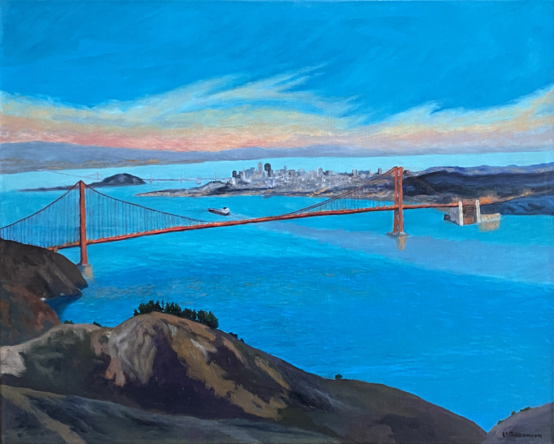 Linda Sorensen, San Francisco Bay from the Golden Gate Headlands