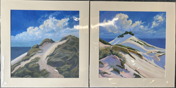 Linda Sorensen prints of Windswept Dunes and Sunny Bodega Dunes 