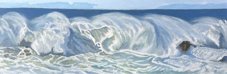 Linda Sorensen, Spindrift, Ducans Landing 12 x 36
