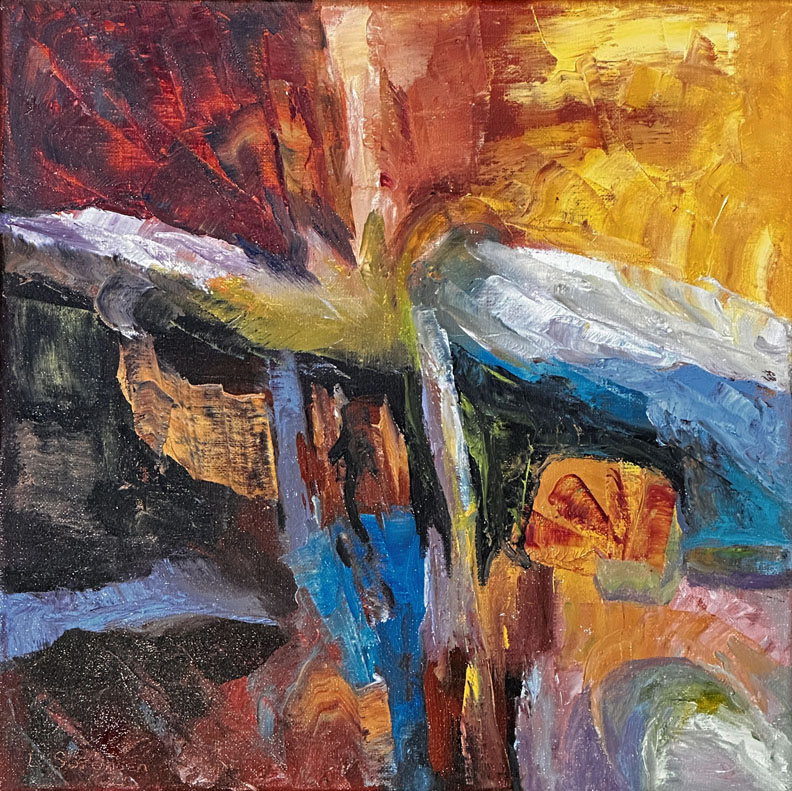Linda Sorensen, Tale, 12 x 12 abstract