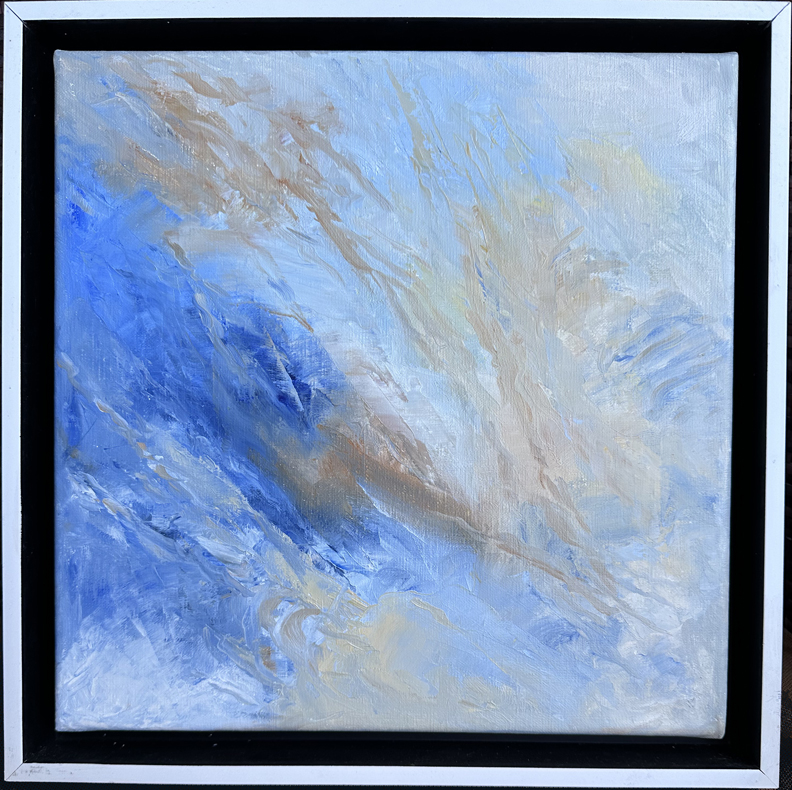 Linda Sorensen, Wish in Flight with white floater frame